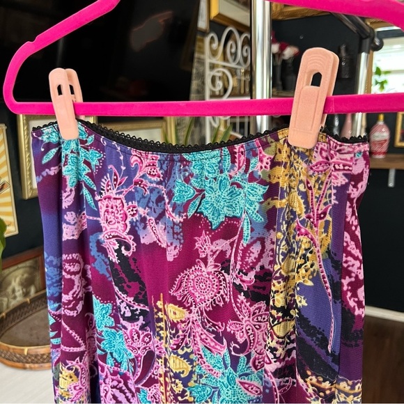 Vintage Vibrant Multicolor Patchwork Skirt - Picture 2 of 6